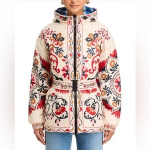 FARM Rio Blue Floral Jacket NWOT size Small